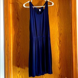 GAP Toga Back Navy dress, Gathered Waist, S